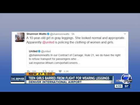 Teen girls barred from flight for wearing leggings