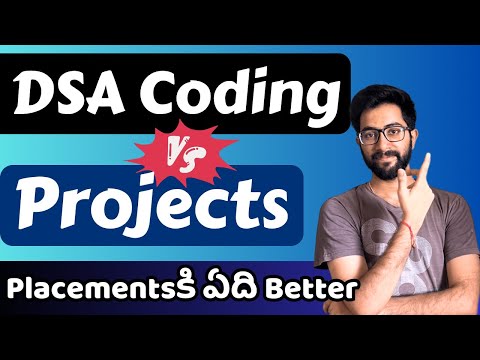 DSA Coding Vs Projects in Telugu | What should you choose to prepare for placements | Vamsi Bhavani