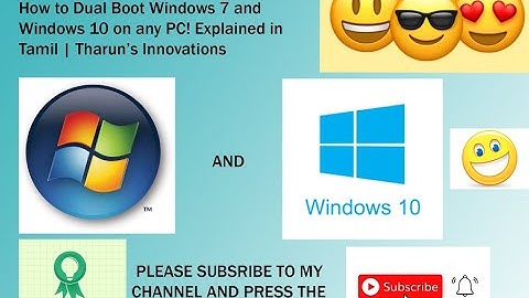 How to Dual Boot Windows 7 and Windows 10 | Explained in Tamil | Tharun