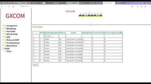 Configuration of PoE Power On or Off-GXCOM Technology