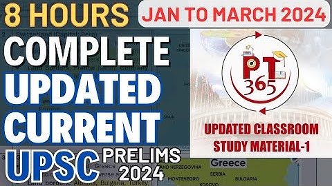 Vision IAS PT 365 UPDATED | JANUARY TO MARCH 2024 Current Affairs #upsc #currentaffairs #prelims2024