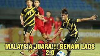 MALAYSIA Juara!!! BENAM Laos 2-0 | AFF U19 2022 | Full Highlight