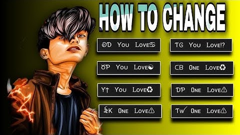 Free Fire Stylish Name || Unique name || New symbols || Name Change With Stylish Fonts | Lovers Name