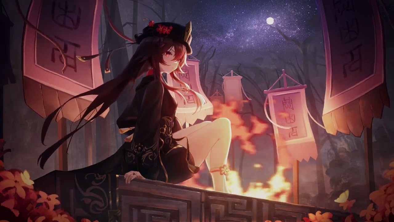 Live Wallpaper hu tao genshin Ultra 4k 120 FPS [ 1 Hour ]