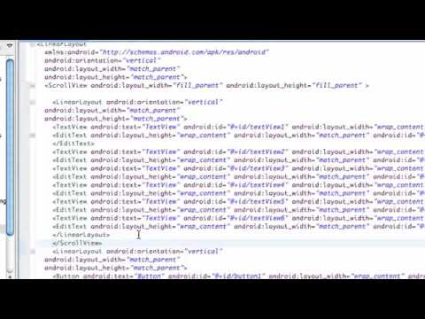 Android Application Development Tutorial   035   XML ScrollView and AnalogClock