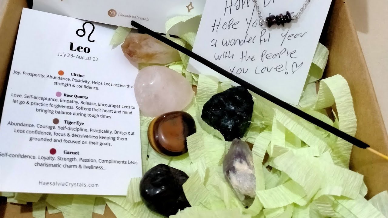Unboxing Gemstones, Crystals and Healing Stones birthday gift