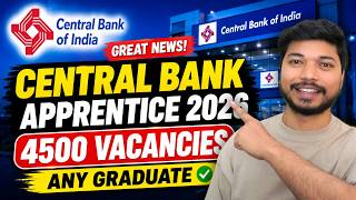 Central Bank of India Recruitment 2026 | 4500 Vacancies | Eligibility | Salary | Full Details