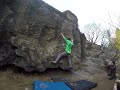 Central park bouldering cat rock  the prophet v10