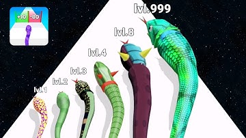 SNAKE RUN RACE vs SAVE HER Gameplay Walkthrough iOS Android Satisfying Games Max Levels,