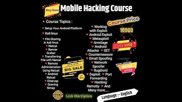 Mobile Hacking Course | #Buy Now | Full Android Hacking Course | English Language Avilble Now #short