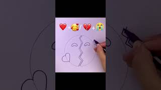 Emoji Satisfying Art#Youtubeshorts #Art #Emojichallenge #Satisfying