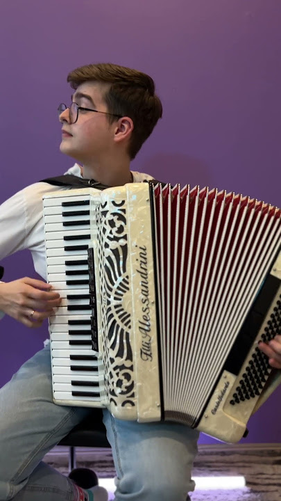 Beautiful French waltz on accordion