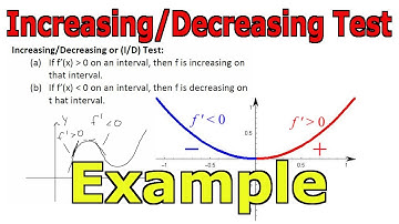 Increasing/Decreasing Test Example
