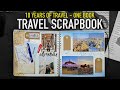 Gambar cover I made a 10 YEAR TRAVEL SCRAPBOOK in one week... | Travel Crafts DIY