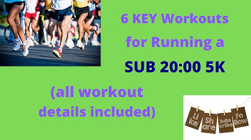 How to Run a Faster 5k (Sub 20:00) || 6 KEY Workouts #sub20 #5krun #5ktraining #runner #coaching