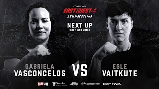 Gabriela Vasconcelos vs Egle Vaitkute  - East vs West +80kg Right Arm World Title Match