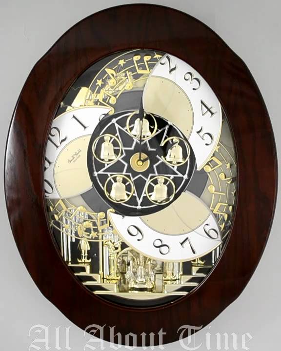 4MHWD Grand Nostalgia Entertainer Clock by Rhythm Small World