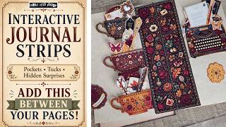 Datos A NEW Way to Add Pockets to Your Junk Journal! | Interactive Journal Strips Guía