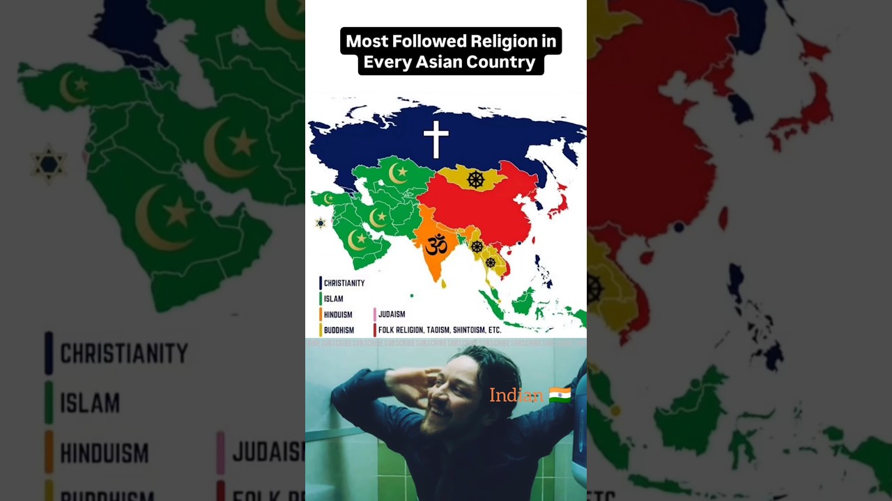Most Followed Religion in Every Asian Country 🌏🛕🕌✝️