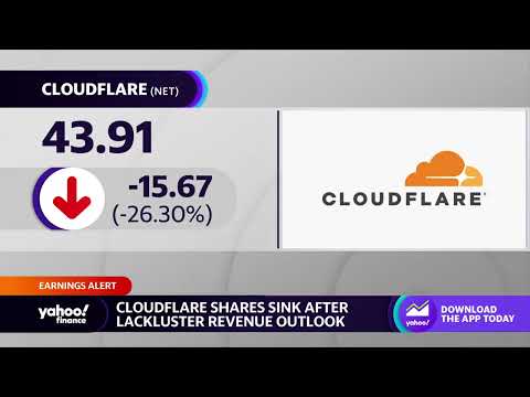 Cloudflare stock sinks on lackluster revenue outlook