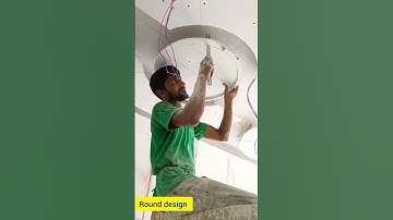 gypsum falsiling round design work #round design #shortvideo #shorts