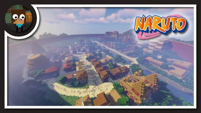 Minecraft: MAPA NARUTO TODAS VILAS - NARUTO GUERRA 3 !!! 