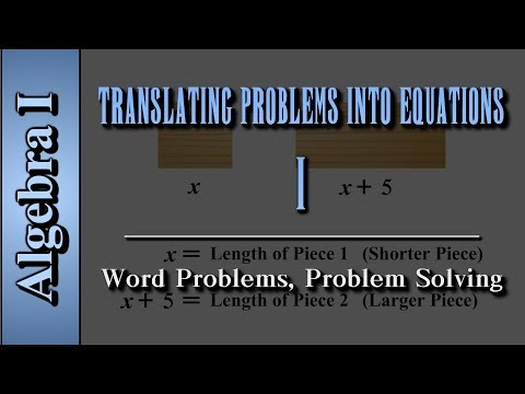 Algebra I: Translating Problems Into Equations  (Level 1 of 2) | Word Problems, Problem Solving