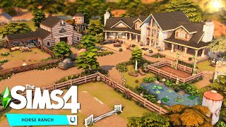 BIG FAMILY RANCH & FARM || Horse ranch pack || The Sims 4  Speed Build - NO CC screenshot 3