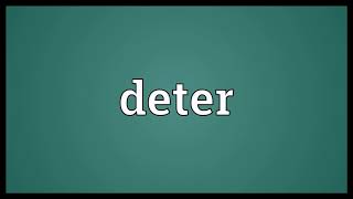 Deter Meaning