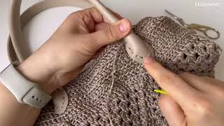 Hazır Çanta Sapı Kulp Nasıl dikilir / Örgü Çanta Sapı Modelleri / Crochet Bag