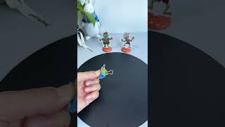 Teach you to make a fun mini bow with binder clips and rubber bands #diy