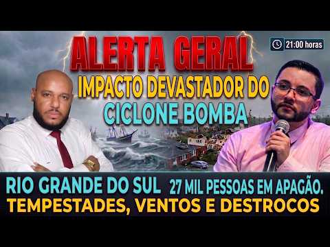 🚨ALERTA GERAL🚨RIO GRANDE DO SUL, 27 MIL PESSOAS NO APAGÃO❗️😱😱