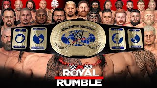 WWE 2K23 ROYAL RUMBLE MATCH FOR THE OLD INTERCONTINENTAL CHAMPIONSHIP