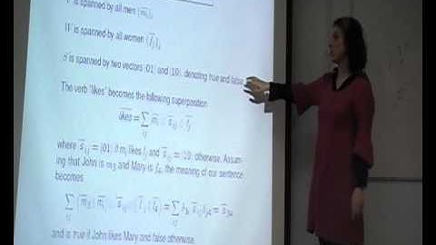 Mehrnoosh Sadrzadeh: "Bell states and negation in natural languages"