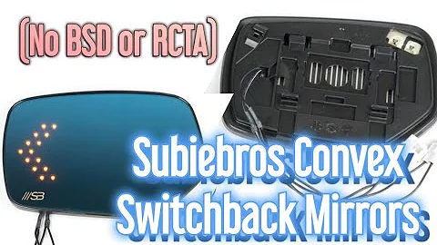 SubieBros Convex Mirrors with Turns & Defroster Function for the 2015+ Wrx/Sti(No BSD/RCTA)