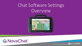 Overview of the Chat Software Settings on a NovaChat screenshot 2