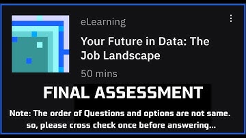 Final Assessment||Your Future in Data The Job LandScape #ibm #eduskills #edunet
