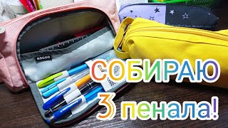 Собираю 3 ПЕНАЛА с канцелярией для школы и дома!