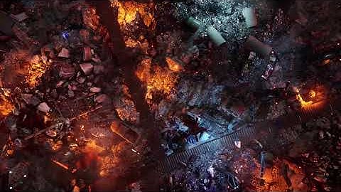 Animated Cyberpunk Landfill Crash Site Battlemap