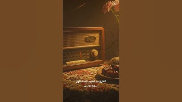 استمع 🎧إلى تلاوة خاشعة🌿 لسورة يونس بصوت الشيخ عبد الحميد الششتاوي📖| تلاوة تريح القلب #القرآن_الكريم