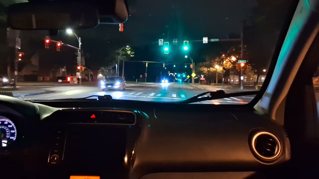 Relaxing Nighttime Drive 
