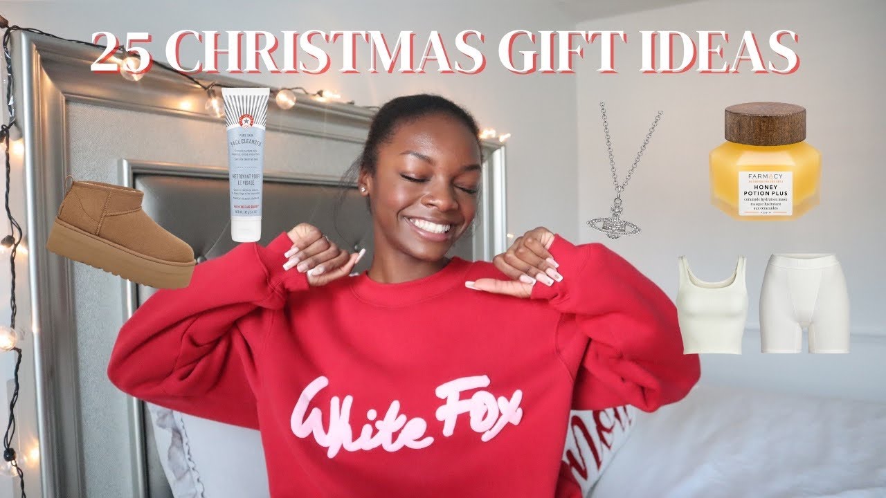 VLOGMAS DAY 6 25 CHRISTMAS GIFT IDEAS skims, uggs, face masks, white