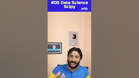 #05 What is Scipy in Tamil #shorts #datascience #scipy #python