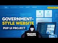 UN-Style Institutional Military Website UI – PHP Coding Tutorial