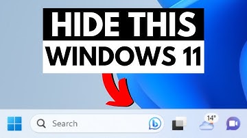 How to Hide and Show Search Box in Windows 11 (and Task View, Widgets & Chat Taskbar Icons)