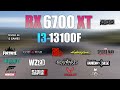 RX 6700 XT + i3 13100F : Test in 12 Games - RX 6700XT Gaming