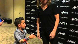 Maná Orlando 2015 Andres Eduardo conociendo a sus idolos