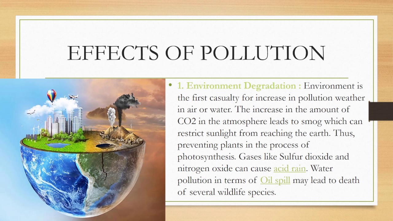 powerpoint presentation slides on environmental pollution