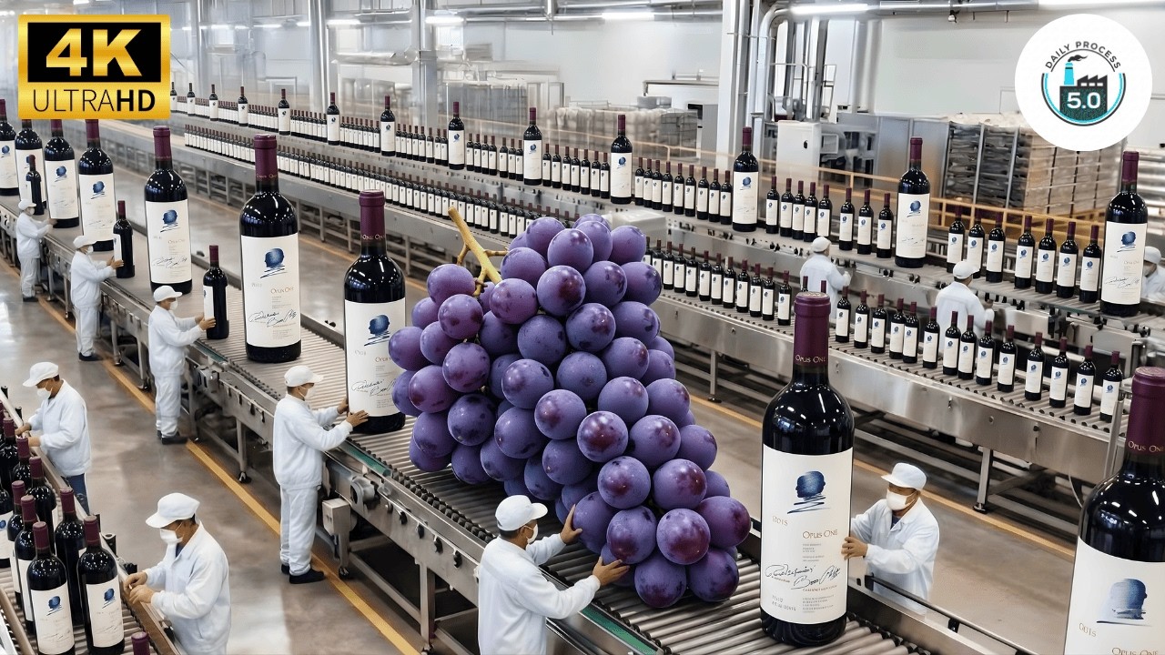 Inside a Luxury Winery: From Napa Grapes to Opus One Red Wine (Full Process)