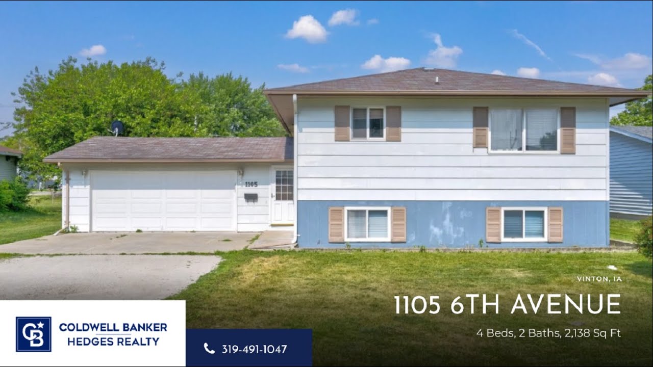 1105 6TH AVENUE, VINTON, IA MLS 2303736 Coldwell Banker Hedges